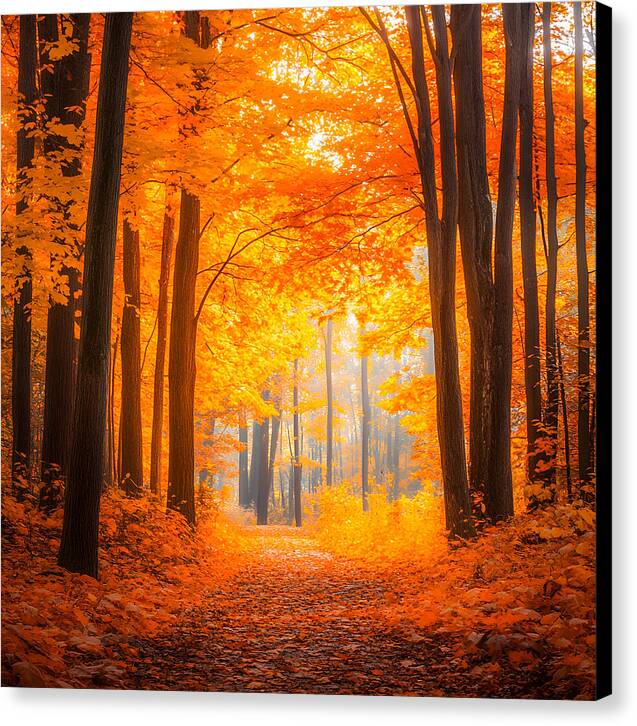 Golden Pathway - Canvas Print