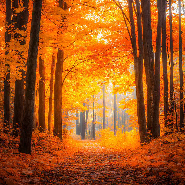 Golden Pathway - Art Print