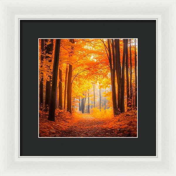 Golden Pathway - Framed Print