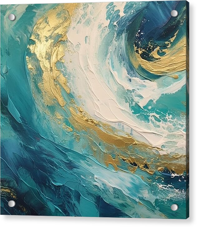 Golden Tide - Acrylic Print