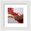 Switch Golden Veil Over Scarlet - Framed Print 3 image