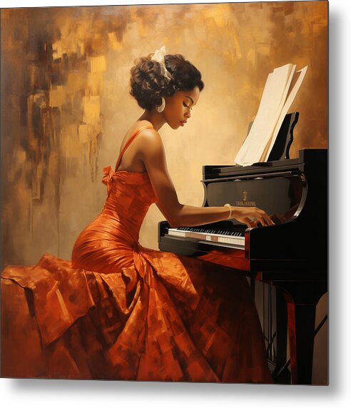 Graceful Notes - Metal Print
