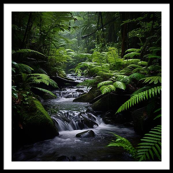 Green Haven - Framed Print