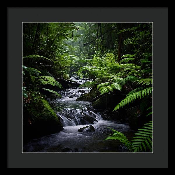 Green Haven - Framed Print