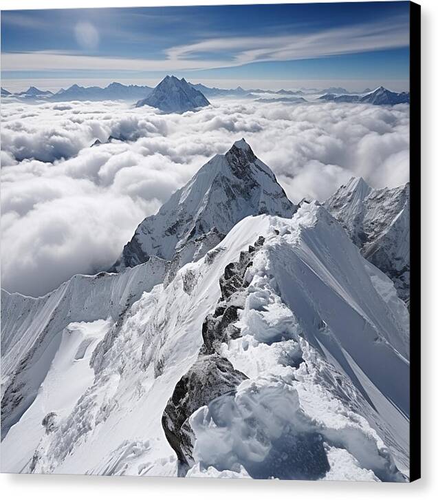 Heavenly Peaks - Canvas Print