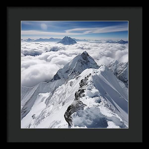 Heavenly Peaks - Framed Print