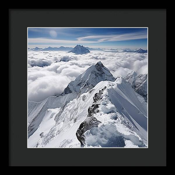 Heavenly Peaks - Framed Print