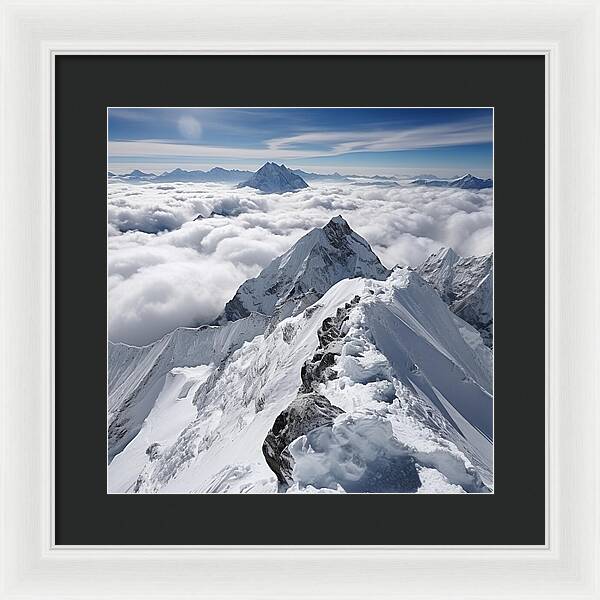 Heavenly Peaks - Framed Print