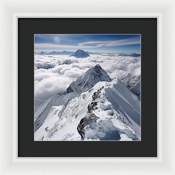 Heavenly Peaks - Framed Print