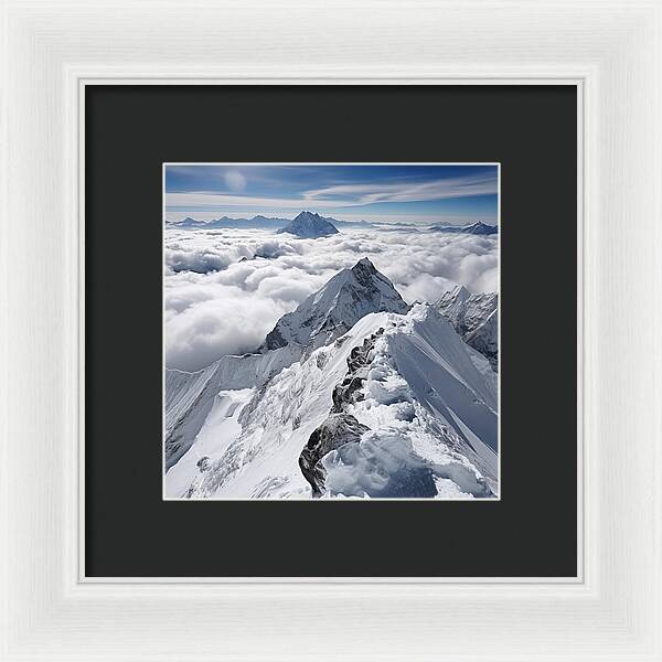 Heavenly Peaks - Framed Print