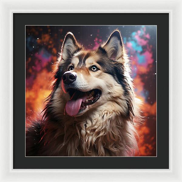 Husky Dreamscape - Framed Print