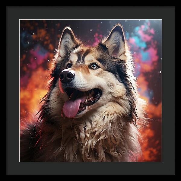 Husky Dreamscape - Framed Print