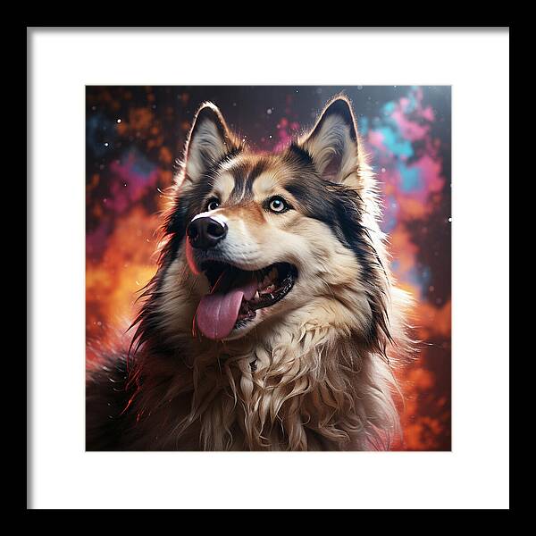 Husky Dreamscape - Framed Print