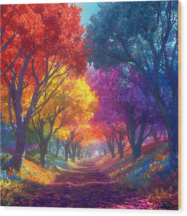 Journey Through Color - Wood Print