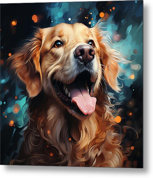 Joyful Retrieval - Metal Print