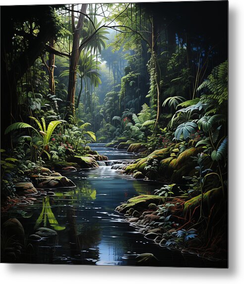 Jungle Flow - Metal Print