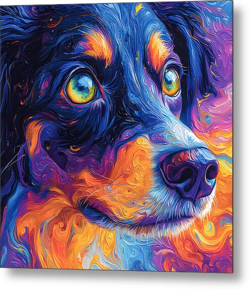 K9 Kaleidoscope - Metal Print
