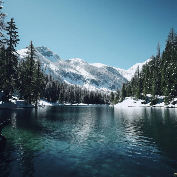 Lakeside Splendor - Art Print