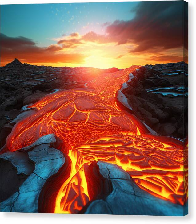 Liquid Fire - Canvas Print