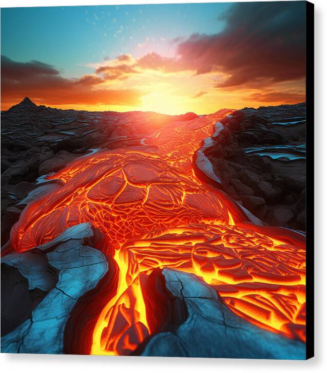 Liquid Fire - Canvas Print