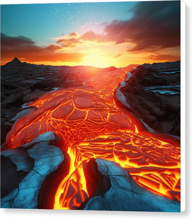 Liquid Fire - Canvas Print