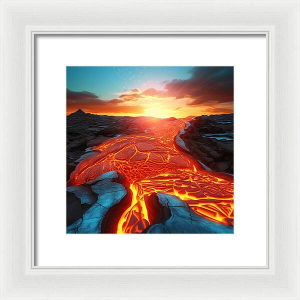 Liquid Fire - Framed Print