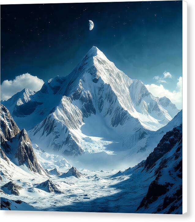 Lunar Peak - Canvas Print