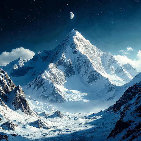 Lunar Peak - Art Print