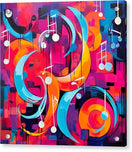 Switch Melodic Crescents and Music Notes - Acrylic Print 2 image