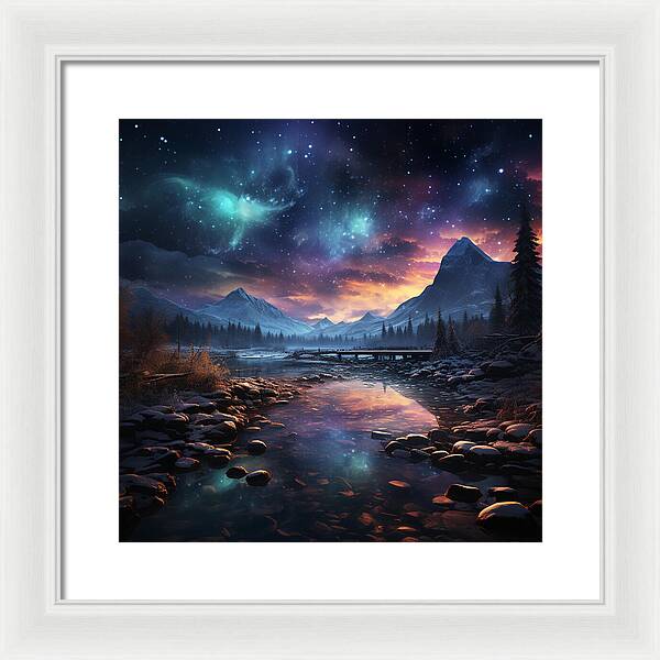 Midnight Mirage - Framed Print
