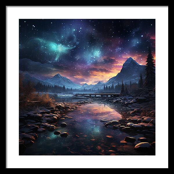Midnight Mirage - Framed Print