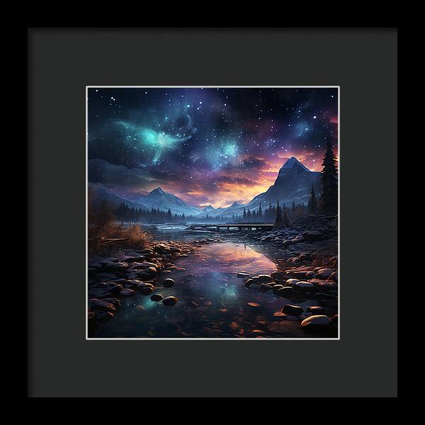 Midnight Mirage - Framed Print