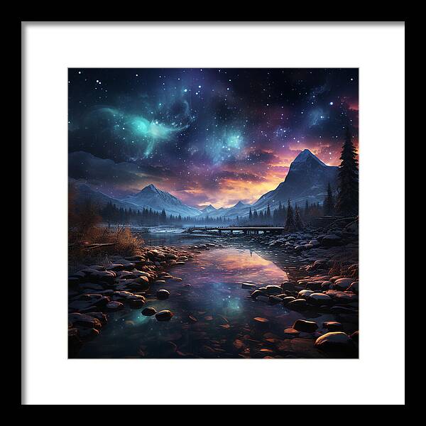 Midnight Mirage - Framed Print