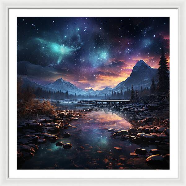Midnight Mirage - Framed Print