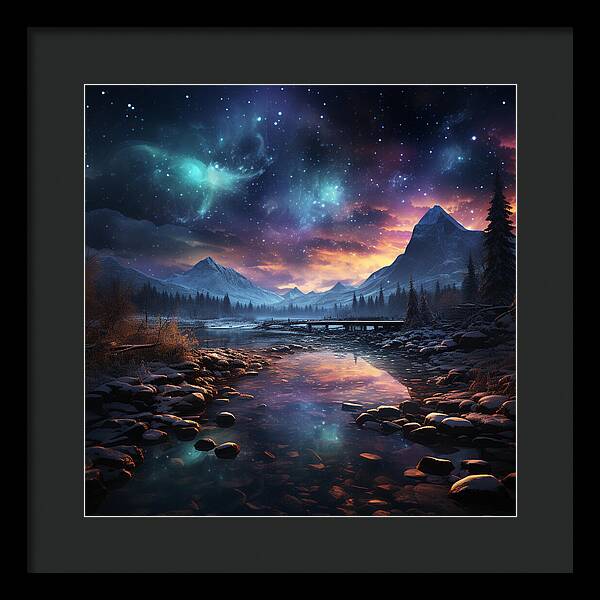 Midnight Mirage - Framed Print