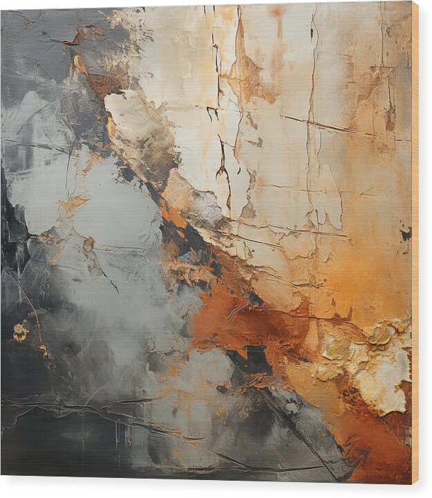Mocha Marbling's - Wood Print