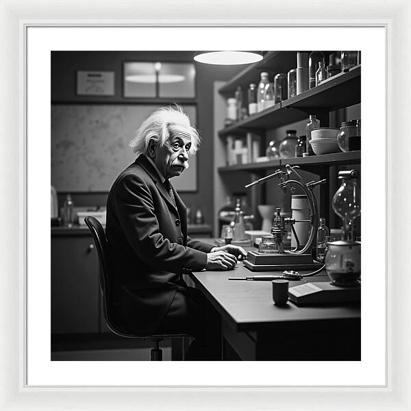 Moment Before Revelation Dark - Framed Print