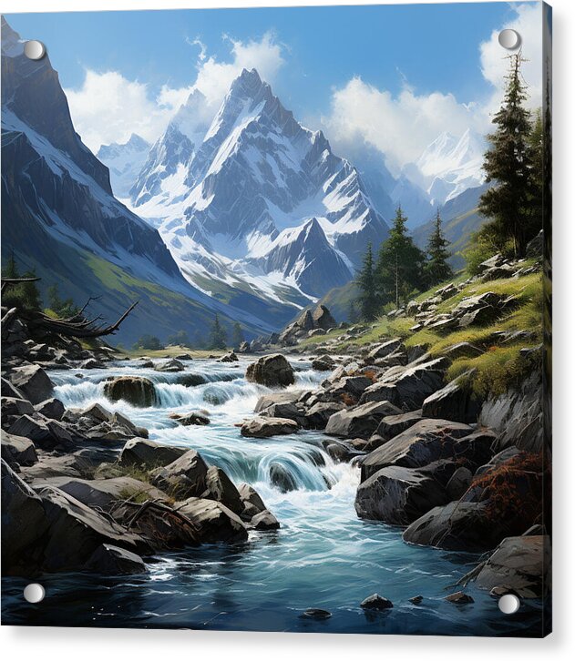 Mountain Stream - Acrylic Print