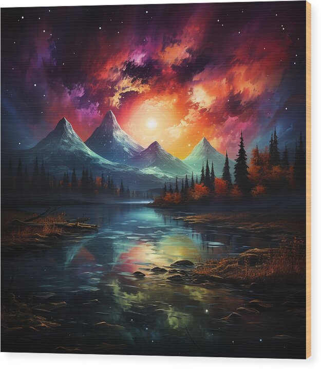 Mystic Horizons - Wood Print