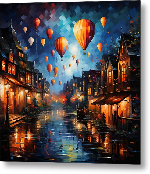 Nightfire Ascension - Metal Print
