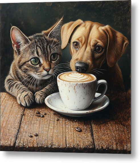 Paws and Perks - Metal Print