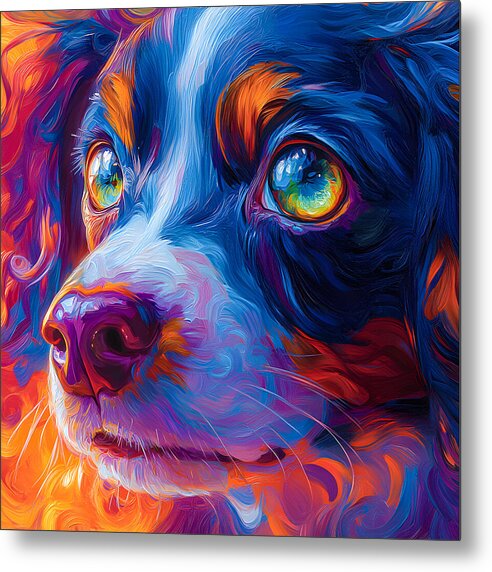 Prismatic Pup - Metal Print