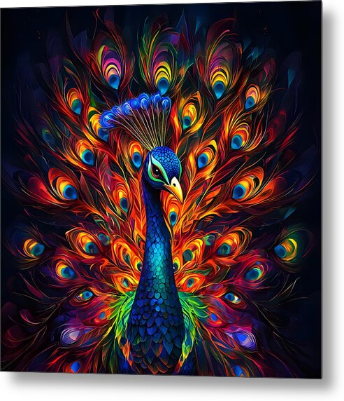 Radiant Plumage - Metal Print