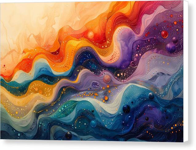 Radiant Ripples - Canvas Print