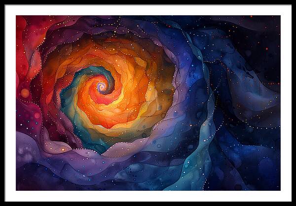 Rainbow Abyss - Framed Print