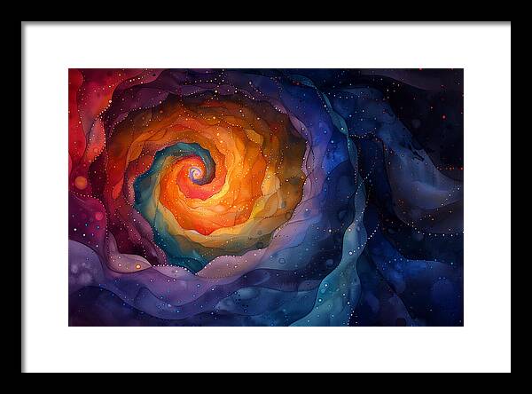 Rainbow Abyss - Framed Print