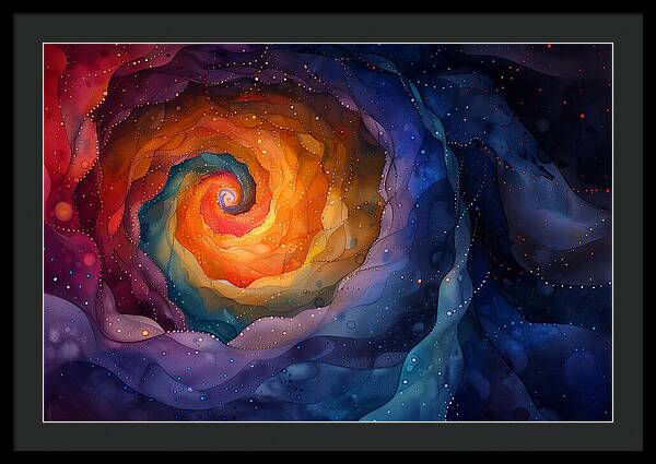 Rainbow Abyss - Framed Print