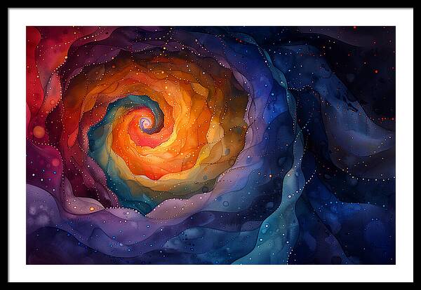 Rainbow Abyss - Framed Print