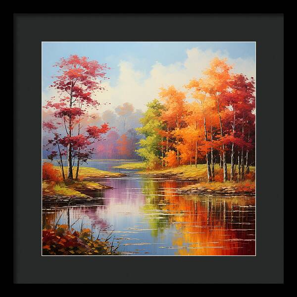 Rainbow Meadow - Framed Print