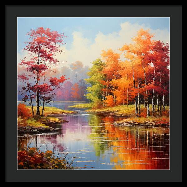 Rainbow Meadow - Framed Print
